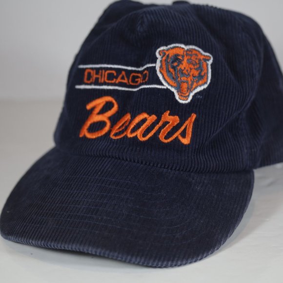 retro vintage 90s American needle san Chicago bears corduroy snapback hat - Picture 1 of 10
